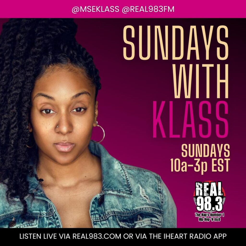 a flyer announcing on air radio personality Ms Eklass on The Beat 98.3