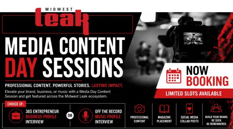 Media Day Booking for Midwest Leak Impact 100 Issue